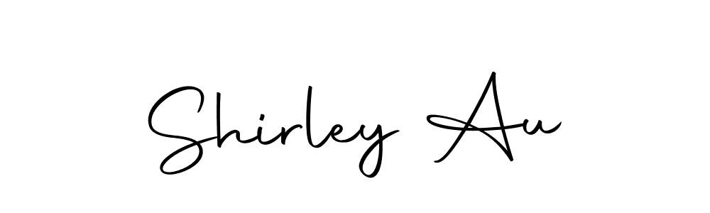 How to make Shirley Au name signature. Use Autography-DOLnW style for creating short signs online. This is the latest handwritten sign. Shirley Au signature style 10 images and pictures png