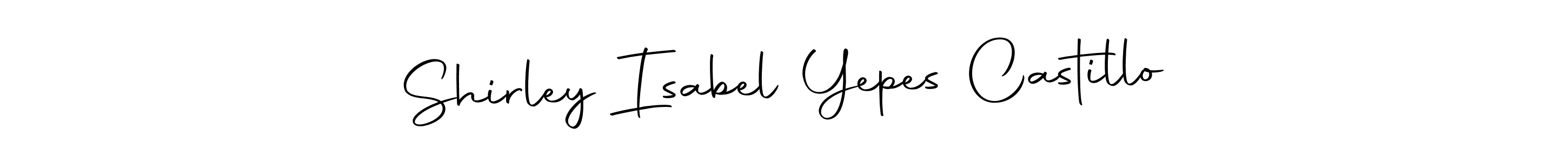 Design your own signature with our free online signature maker. With this signature software, you can create a handwritten (Autography-DOLnW) signature for name Shirley Isabel Yepes Castillo. Shirley Isabel Yepes Castillo signature style 10 images and pictures png