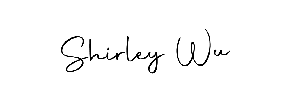 How to make Shirley Wu name signature. Use Autography-DOLnW style for creating short signs online. This is the latest handwritten sign. Shirley Wu signature style 10 images and pictures png