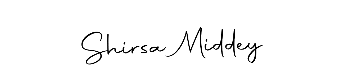 Make a beautiful signature design for name Shirsa Middey. Use this online signature maker to create a handwritten signature for free. Shirsa Middey signature style 10 images and pictures png