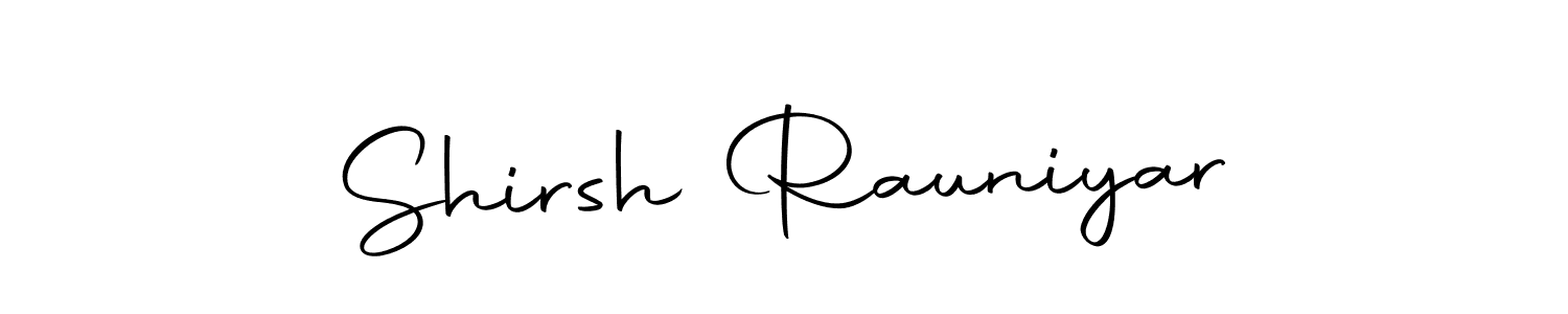 You should practise on your own different ways (Autography-DOLnW) to write your name (Shirsh Rauniyar) in signature. don't let someone else do it for you. Shirsh Rauniyar signature style 10 images and pictures png