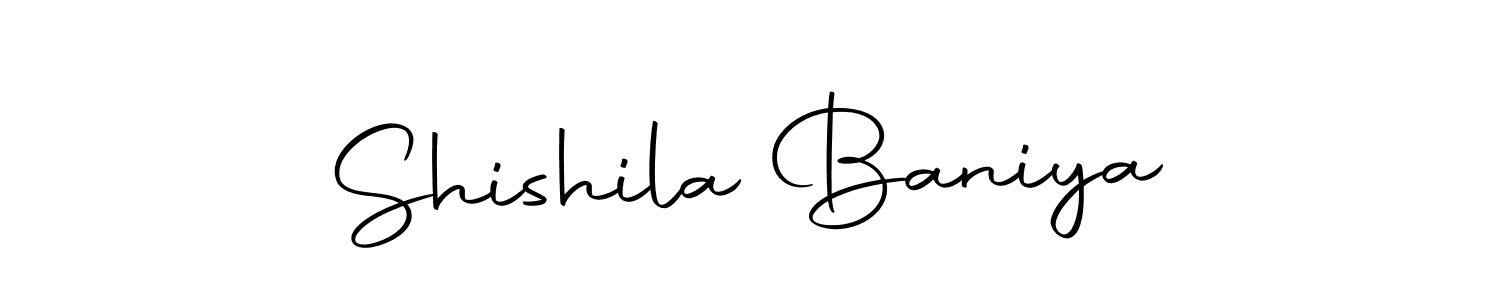 if you are searching for the best signature style for your name Shishila Baniya. so please give up your signature search. here we have designed multiple signature styles  using Autography-DOLnW. Shishila Baniya signature style 10 images and pictures png