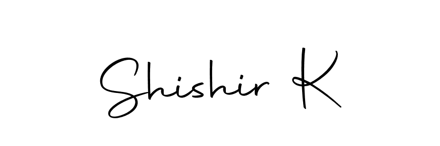 The best way (Autography-DOLnW) to make a short signature is to pick only two or three words in your name. The name Shishir K include a total of six letters. For converting this name. Shishir K signature style 10 images and pictures png