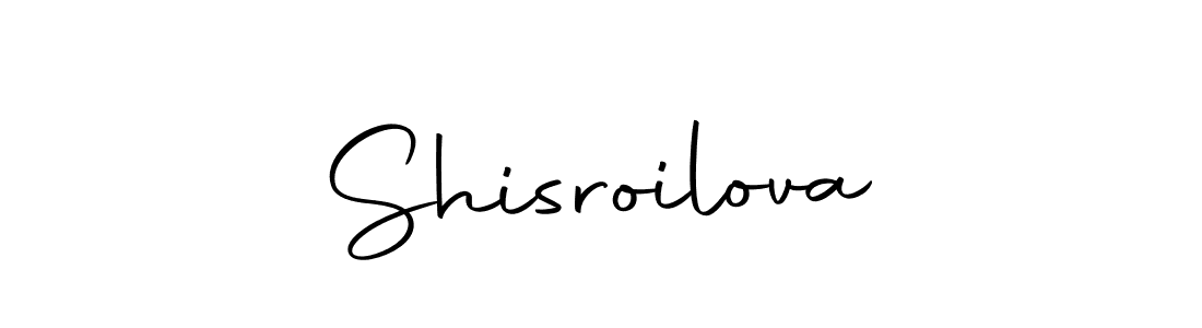 Design your own signature with our free online signature maker. With this signature software, you can create a handwritten (Autography-DOLnW) signature for name Shisroilova. Shisroilova signature style 10 images and pictures png