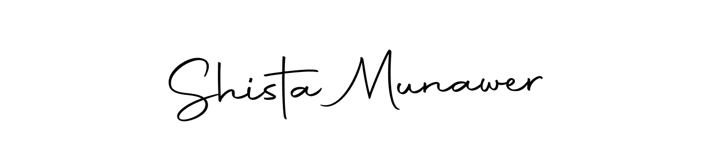 Use a signature maker to create a handwritten signature online. With this signature software, you can design (Autography-DOLnW) your own signature for name Shista Munawer. Shista Munawer signature style 10 images and pictures png