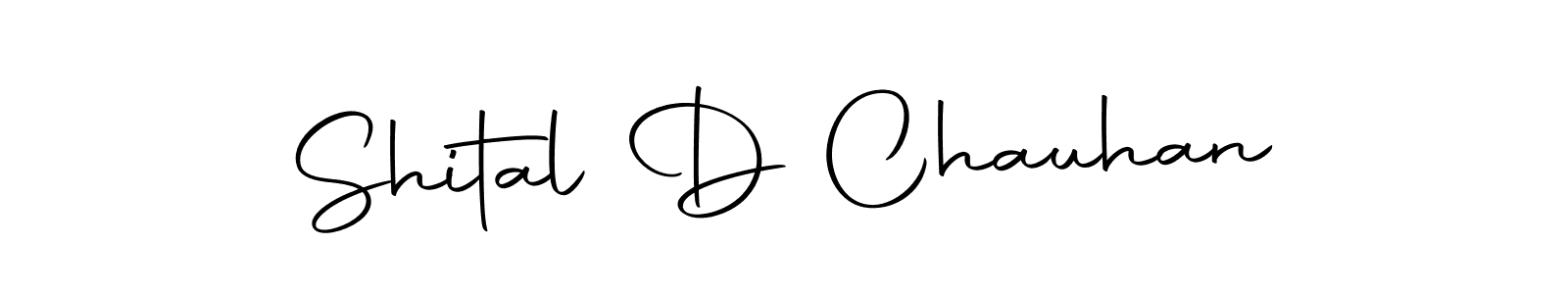 Design your own signature with our free online signature maker. With this signature software, you can create a handwritten (Autography-DOLnW) signature for name Shital D Chauhan. Shital D Chauhan signature style 10 images and pictures png