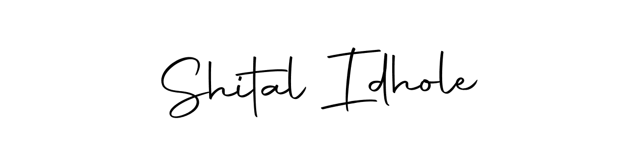 if you are searching for the best signature style for your name Shital Idhole. so please give up your signature search. here we have designed multiple signature styles  using Autography-DOLnW. Shital Idhole signature style 10 images and pictures png