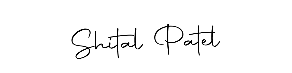 How to make Shital Patel name signature. Use Autography-DOLnW style for creating short signs online. This is the latest handwritten sign. Shital Patel signature style 10 images and pictures png