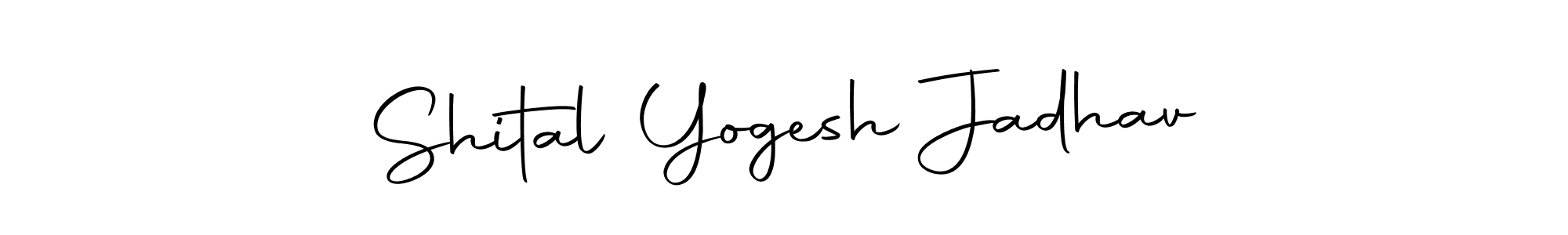 Use a signature maker to create a handwritten signature online. With this signature software, you can design (Autography-DOLnW) your own signature for name Shital Yogesh Jadhav. Shital Yogesh Jadhav signature style 10 images and pictures png
