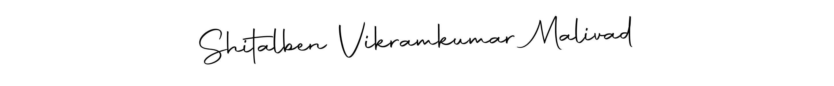 Shitalben Vikramkumar Malivad stylish signature style. Best Handwritten Sign (Autography-DOLnW) for my name. Handwritten Signature Collection Ideas for my name Shitalben Vikramkumar Malivad. Shitalben Vikramkumar Malivad signature style 10 images and pictures png