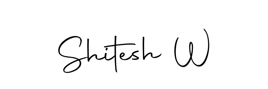 Make a beautiful signature design for name Shitesh W. Use this online signature maker to create a handwritten signature for free. Shitesh W signature style 10 images and pictures png