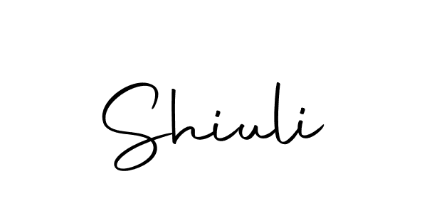 Design your own signature with our free online signature maker. With this signature software, you can create a handwritten (Autography-DOLnW) signature for name Shiuli. Shiuli signature style 10 images and pictures png