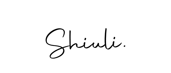 Similarly Autography-DOLnW is the best handwritten signature design. Signature creator online .You can use it as an online autograph creator for name Shiuli.. Shiuli. signature style 10 images and pictures png