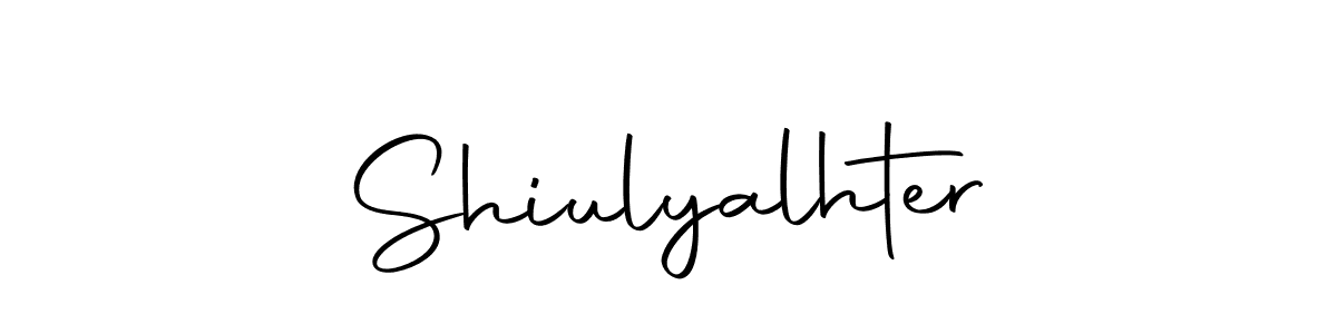You should practise on your own different ways (Autography-DOLnW) to write your name (Shiulyalhter) in signature. don't let someone else do it for you. Shiulyalhter signature style 10 images and pictures png