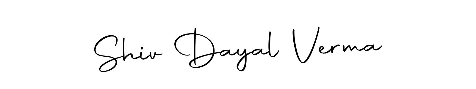 How to make Shiv Dayal Verma signature? Autography-DOLnW is a professional autograph style. Create handwritten signature for Shiv Dayal Verma name. Shiv Dayal Verma signature style 10 images and pictures png