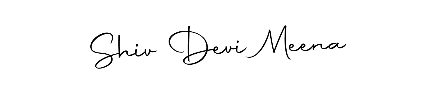 Also we have Shiv Devi Meena name is the best signature style. Create professional handwritten signature collection using Autography-DOLnW autograph style. Shiv Devi Meena signature style 10 images and pictures png