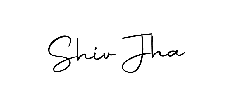 Design your own signature with our free online signature maker. With this signature software, you can create a handwritten (Autography-DOLnW) signature for name Shiv Jha. Shiv Jha signature style 10 images and pictures png