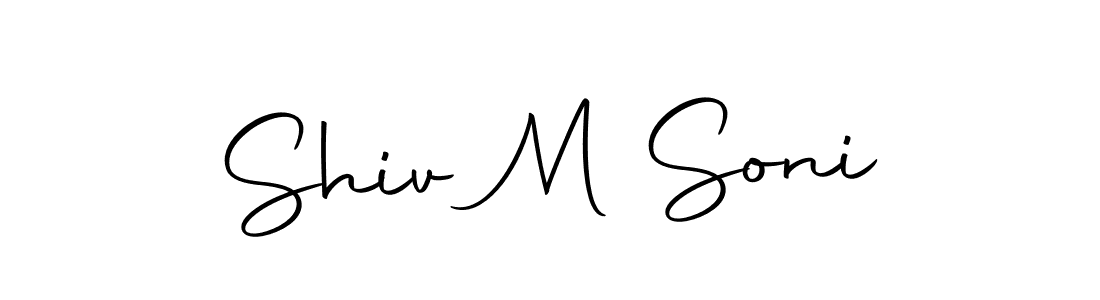 The best way (Autography-DOLnW) to make a short signature is to pick only two or three words in your name. The name Shiv M Soni include a total of six letters. For converting this name. Shiv M Soni signature style 10 images and pictures png