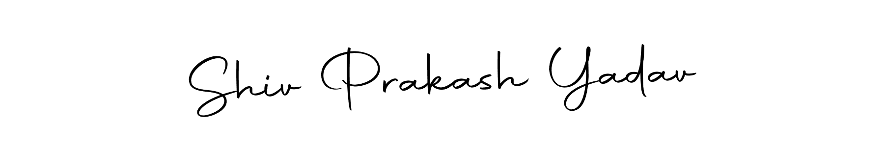 How to make Shiv Prakash Yadav name signature. Use Autography-DOLnW style for creating short signs online. This is the latest handwritten sign. Shiv Prakash Yadav signature style 10 images and pictures png