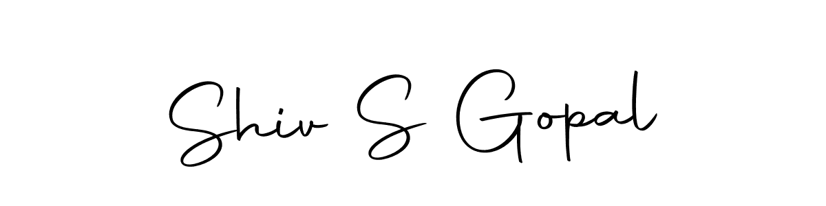 Use a signature maker to create a handwritten signature online. With this signature software, you can design (Autography-DOLnW) your own signature for name Shiv S Gopal. Shiv S Gopal signature style 10 images and pictures png