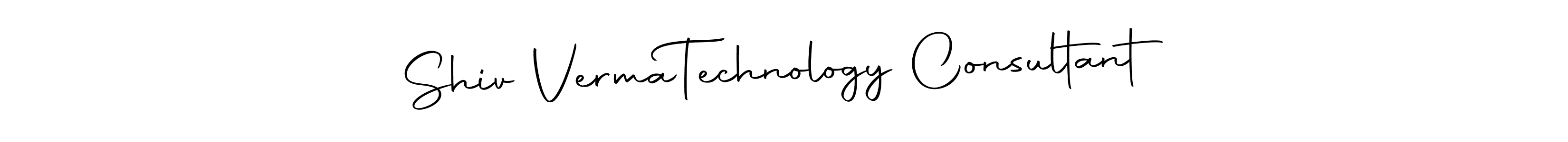Make a short Shiv Verma  Technology Consultant signature style. Manage your documents anywhere anytime using Autography-DOLnW. Create and add eSignatures, submit forms, share and send files easily. Shiv Verma  Technology Consultant signature style 10 images and pictures png