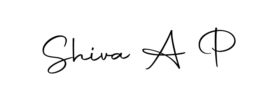 Similarly Autography-DOLnW is the best handwritten signature design. Signature creator online .You can use it as an online autograph creator for name Shiva A P. Shiva A P signature style 10 images and pictures png