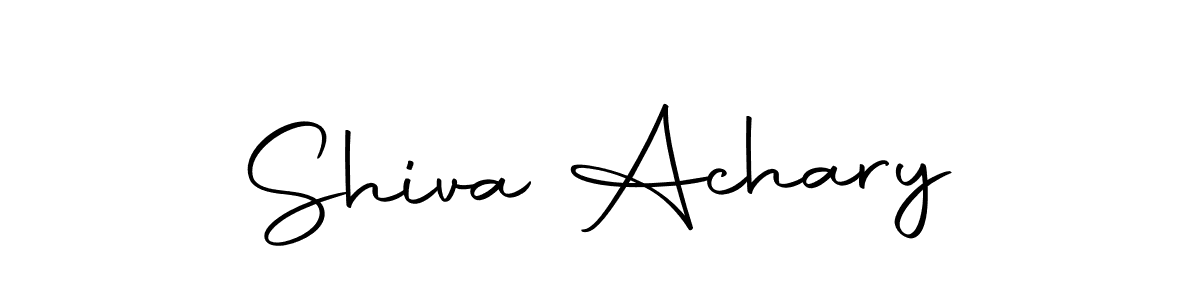 if you are searching for the best signature style for your name Shiva Achary. so please give up your signature search. here we have designed multiple signature styles  using Autography-DOLnW. Shiva Achary signature style 10 images and pictures png