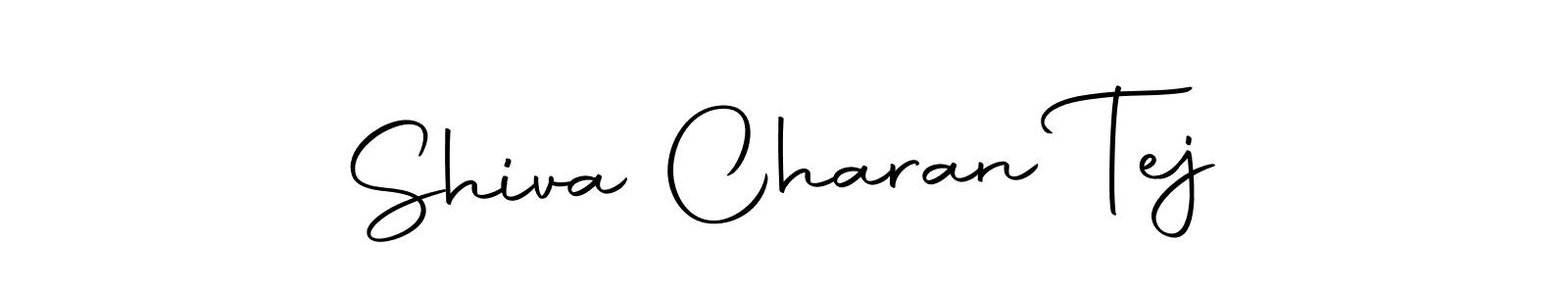 You should practise on your own different ways (Autography-DOLnW) to write your name (Shiva Charan Tej) in signature. don't let someone else do it for you. Shiva Charan Tej signature style 10 images and pictures png