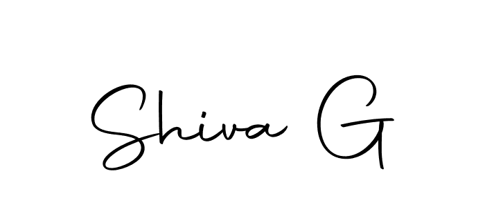 Use a signature maker to create a handwritten signature online. With this signature software, you can design (Autography-DOLnW) your own signature for name Shiva G. Shiva G signature style 10 images and pictures png