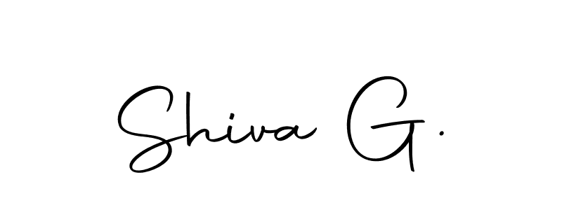Use a signature maker to create a handwritten signature online. With this signature software, you can design (Autography-DOLnW) your own signature for name Shiva G.. Shiva G. signature style 10 images and pictures png
