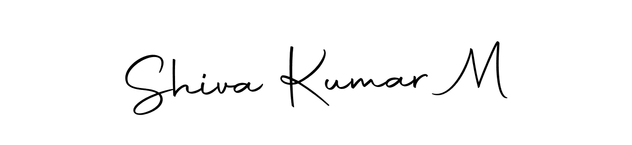 Create a beautiful signature design for name Shiva Kumar M. With this signature (Autography-DOLnW) fonts, you can make a handwritten signature for free. Shiva Kumar M signature style 10 images and pictures png