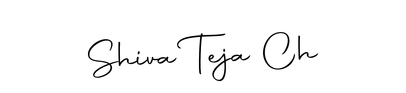 Create a beautiful signature design for name Shiva Teja Ch. With this signature (Autography-DOLnW) fonts, you can make a handwritten signature for free. Shiva Teja Ch signature style 10 images and pictures png