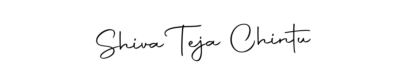 Create a beautiful signature design for name Shiva Teja Chintu. With this signature (Autography-DOLnW) fonts, you can make a handwritten signature for free. Shiva Teja Chintu signature style 10 images and pictures png