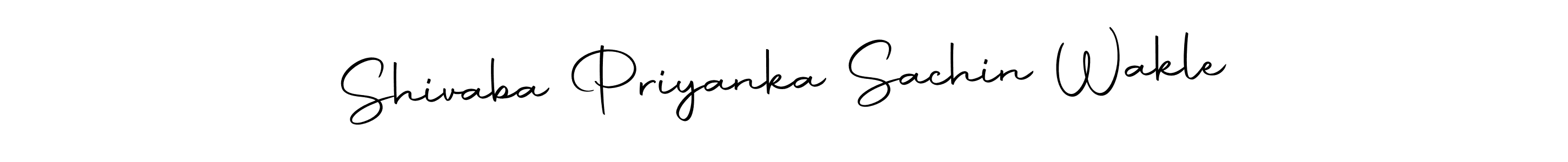 The best way (Autography-DOLnW) to make a short signature is to pick only two or three words in your name. The name Shivaba Priyanka Sachin Wakle include a total of six letters. For converting this name. Shivaba Priyanka Sachin Wakle signature style 10 images and pictures png