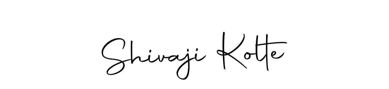 Make a beautiful signature design for name Shivaji Kolte. With this signature (Autography-DOLnW) style, you can create a handwritten signature for free. Shivaji Kolte signature style 10 images and pictures png