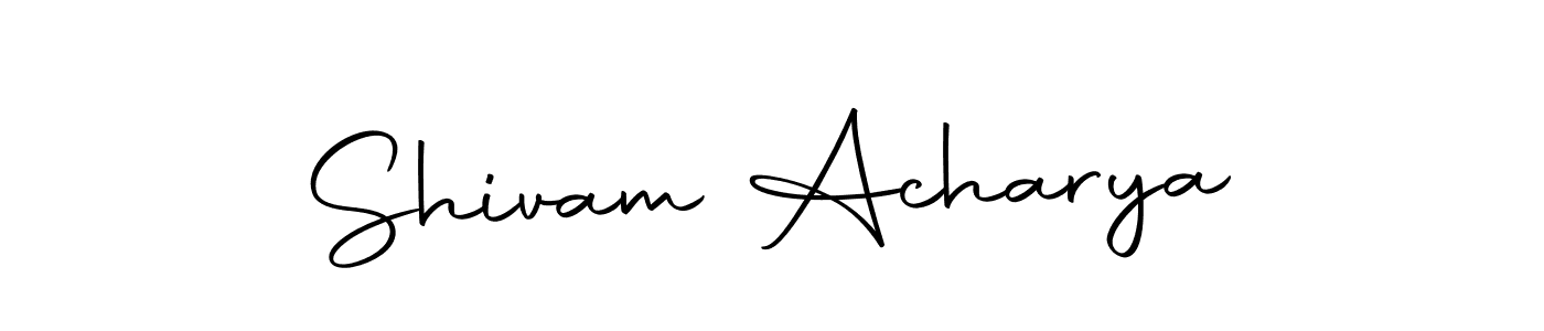 You should practise on your own different ways (Autography-DOLnW) to write your name (Shivam Acharya) in signature. don't let someone else do it for you. Shivam Acharya signature style 10 images and pictures png