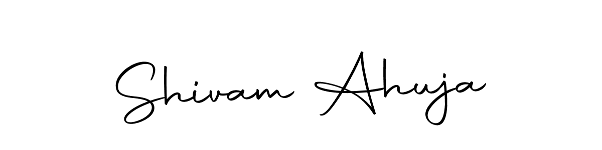 Shivam Ahuja stylish signature style. Best Handwritten Sign (Autography-DOLnW) for my name. Handwritten Signature Collection Ideas for my name Shivam Ahuja. Shivam Ahuja signature style 10 images and pictures png