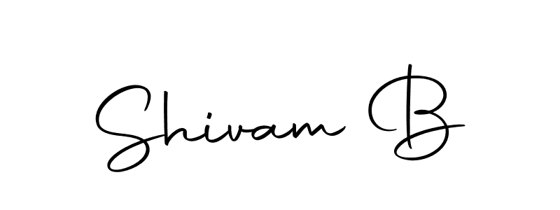 Design your own signature with our free online signature maker. With this signature software, you can create a handwritten (Autography-DOLnW) signature for name Shivam B. Shivam B signature style 10 images and pictures png