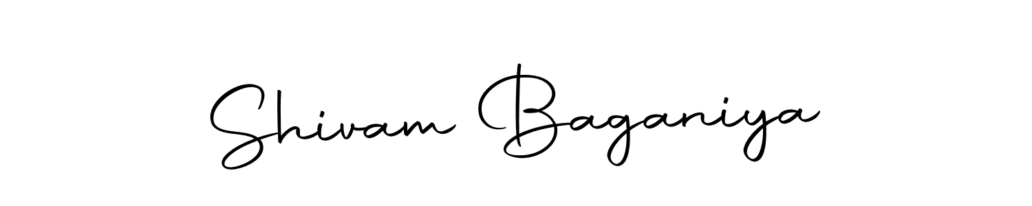 How to make Shivam Baganiya signature? Autography-DOLnW is a professional autograph style. Create handwritten signature for Shivam Baganiya name. Shivam Baganiya signature style 10 images and pictures png