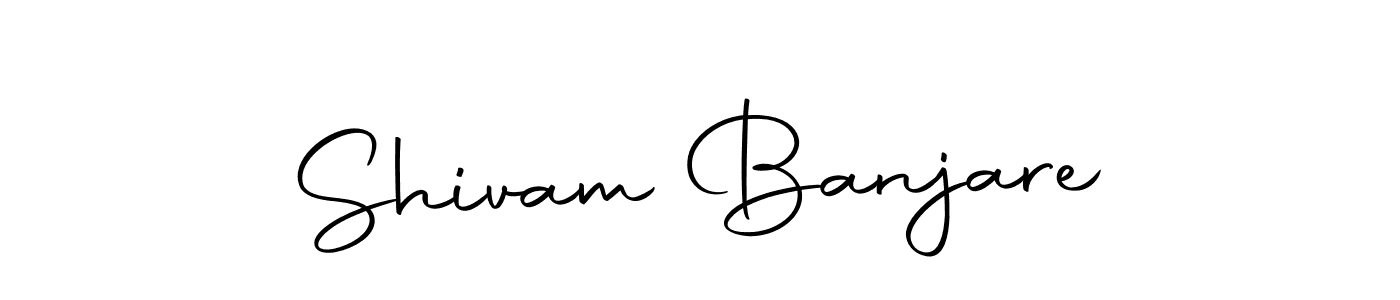 How to make Shivam Banjare name signature. Use Autography-DOLnW style for creating short signs online. This is the latest handwritten sign. Shivam Banjare signature style 10 images and pictures png