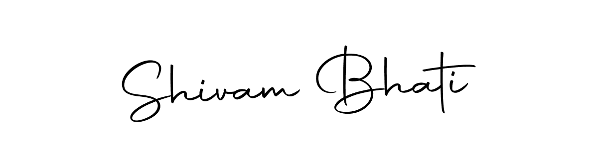 Shivam Bhati stylish signature style. Best Handwritten Sign (Autography-DOLnW) for my name. Handwritten Signature Collection Ideas for my name Shivam Bhati. Shivam Bhati signature style 10 images and pictures png