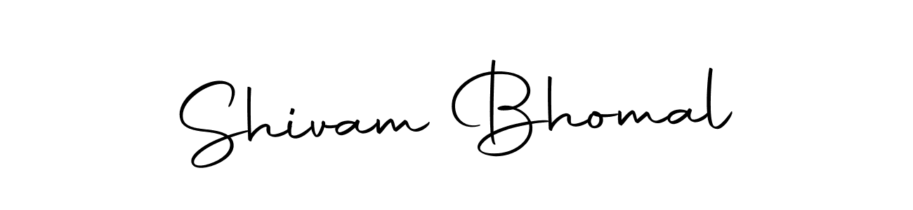 Use a signature maker to create a handwritten signature online. With this signature software, you can design (Autography-DOLnW) your own signature for name Shivam Bhomal. Shivam Bhomal signature style 10 images and pictures png