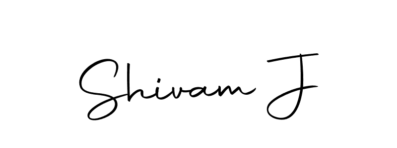 Make a beautiful signature design for name Shivam J. Use this online signature maker to create a handwritten signature for free. Shivam J signature style 10 images and pictures png
