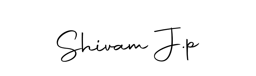 How to make Shivam J.p signature? Autography-DOLnW is a professional autograph style. Create handwritten signature for Shivam J.p name. Shivam J.p signature style 10 images and pictures png