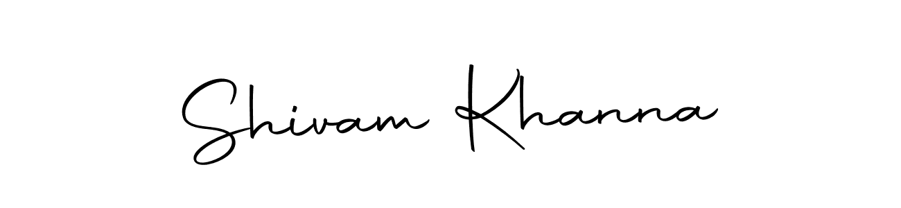 Make a beautiful signature design for name Shivam Khanna. With this signature (Autography-DOLnW) style, you can create a handwritten signature for free. Shivam Khanna signature style 10 images and pictures png