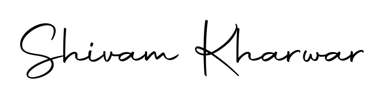 The Autography-DOLnW handwriting style adds charm and authenticity to name Shivam Kharwar. A wonderful choice for personal thank-you notes. Shivam Kharwar signature style 10 images and pictures png