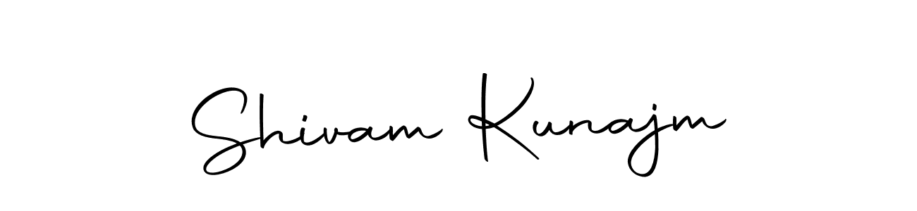 Create a beautiful signature design for name Shivam Kunajm. With this signature (Autography-DOLnW) fonts, you can make a handwritten signature for free. Shivam Kunajm signature style 10 images and pictures png