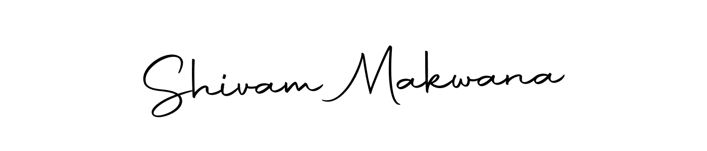 How to make Shivam Makwana name signature. Use Autography-DOLnW style for creating short signs online. This is the latest handwritten sign. Shivam Makwana signature style 10 images and pictures png