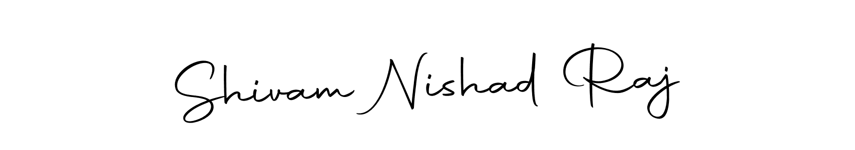 Shivam Nishad Raj stylish signature style. Best Handwritten Sign (Autography-DOLnW) for my name. Handwritten Signature Collection Ideas for my name Shivam Nishad Raj. Shivam Nishad Raj signature style 10 images and pictures png