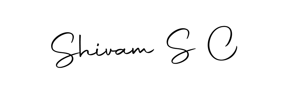 How to make Shivam S C name signature. Use Autography-DOLnW style for creating short signs online. This is the latest handwritten sign. Shivam S C signature style 10 images and pictures png